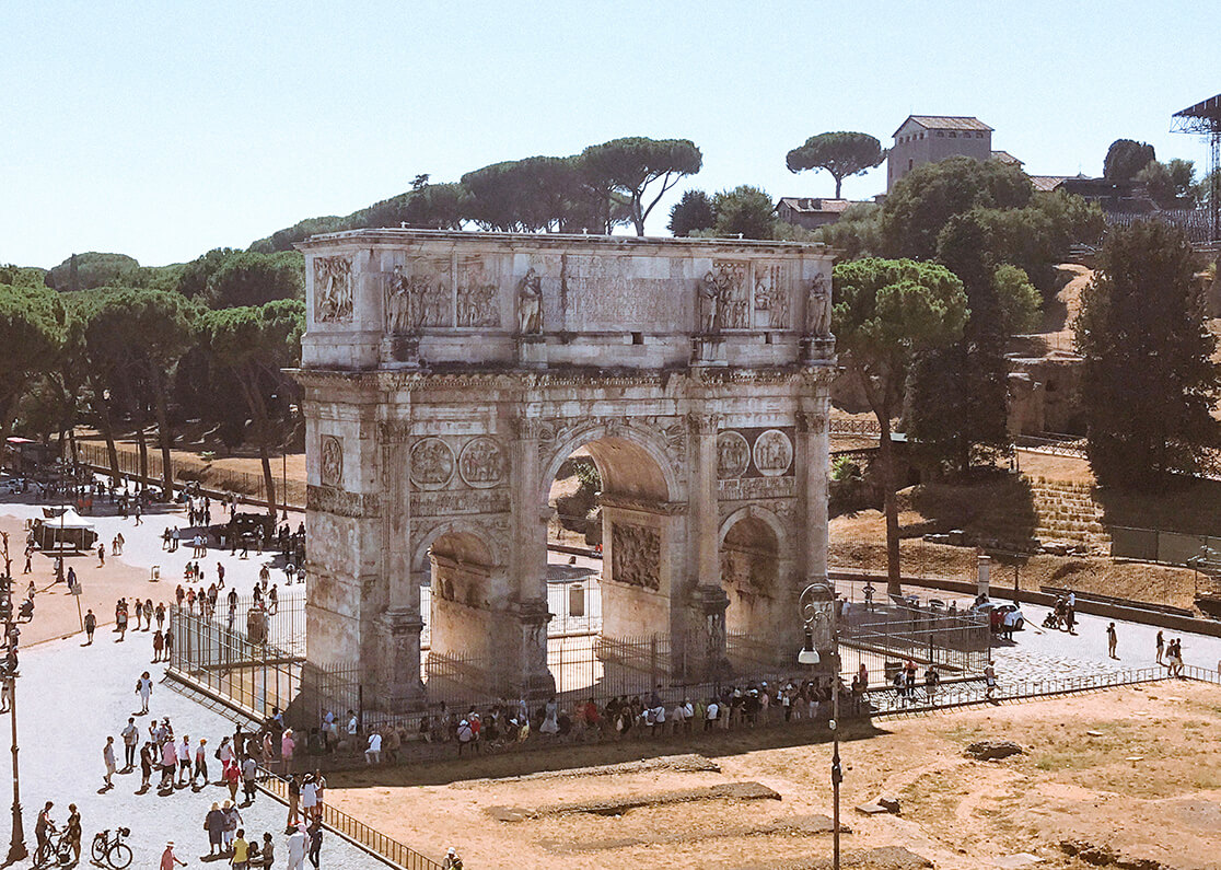Arco de Constantino em Roma - Roteiro de Roma