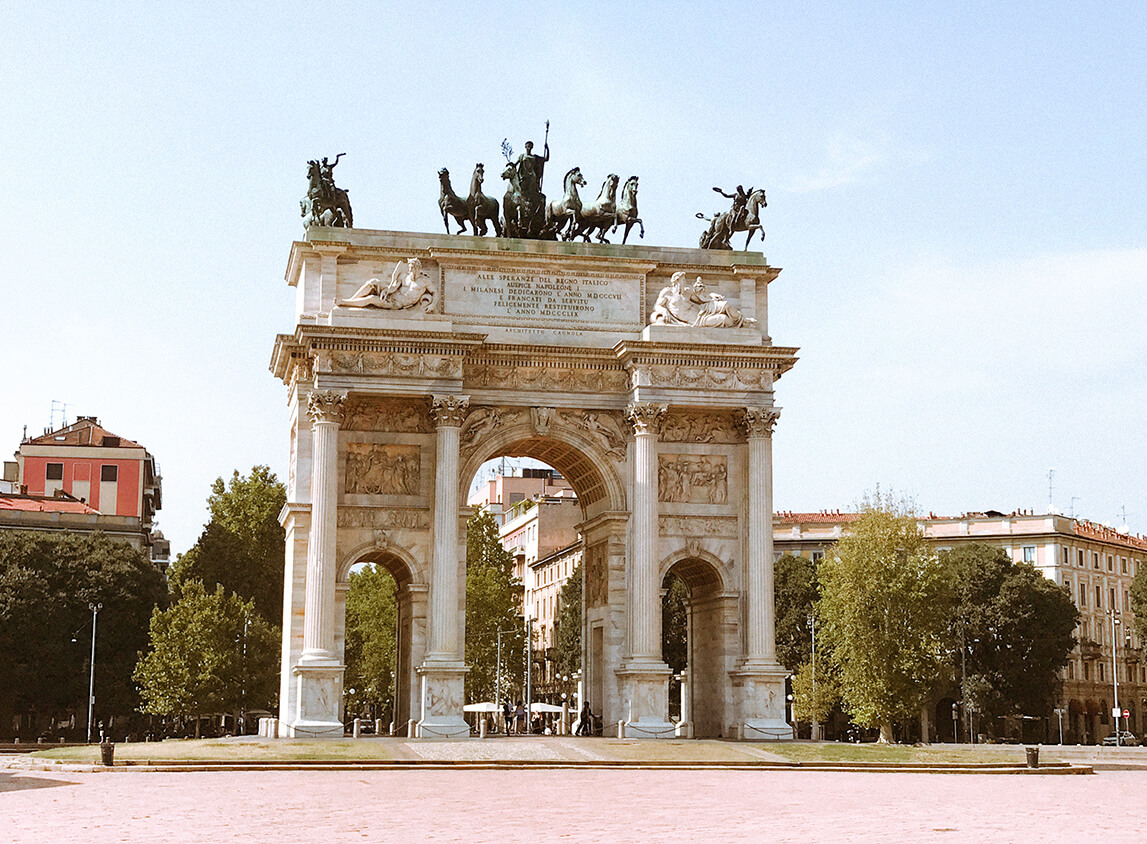 Arco da Paz de Milão - Roteiro de Milão